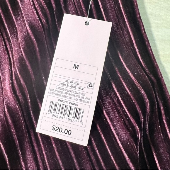 Wild Fable Women’s Ribbed Velvet Flare Pants Purple Size Medium - Picture 3 of 7